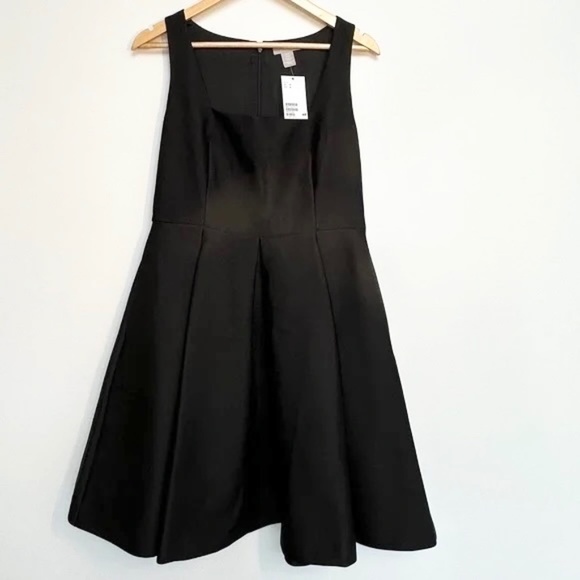 H&M Fit and Flare Black Formal Dress - Size Medium - Picture 1 of 6
